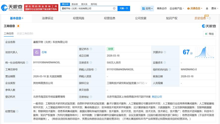 量子计算与AI融合 注册资本500万技术企业的战略蓝图